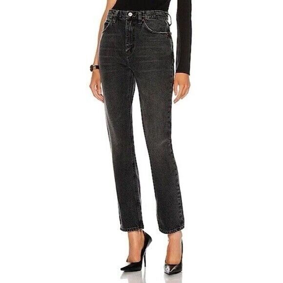 REDONE STRAIGHT LEG JEANS BLACK - Picture 2 of 8